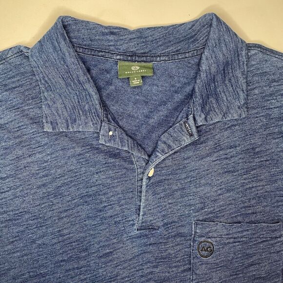 AG Adriano Goldschmied Green Label Premium Polo Shirt Blue Size S - Picture 2 of 8